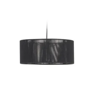 Cantia cotton ceiling light shade with black finish Ø 47 cm by Kave Home, a Lamp Shades for sale on Style Sourcebook