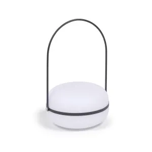 Tea table lamp in polythene and metal with black finish by Kave Home, a Outdoor Lighting for sale on Style Sourcebook