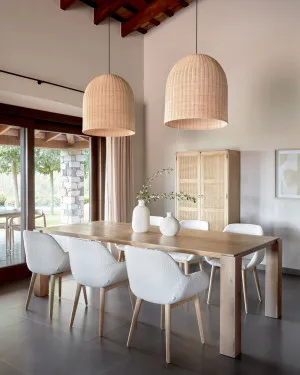 Druciana rattan ceiling light shade with natural finish Ø 60 cm by Kave Home, a Lamp Shades for sale on Style Sourcebook