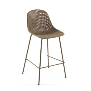 Beige Quinby stool height 75 cm by Kave Home, a Tables for sale on Style Sourcebook