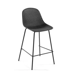 Quinby outdoor stool in grey, height 75 cm by Kave Home, a Tables for sale on Style Sourcebook