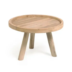 Glenda round solid teak wood coffee table, Ø 55 cm by Kave Home, a Coffee Table for sale on Style Sourcebook