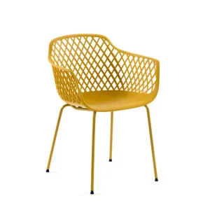 Quinn outdoor chair in yellow by Kave Home, a Outdoor Chairs for sale on Style Sourcebook