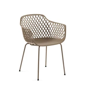 Quinn outdoor chair in beige by Kave Home, a Outdoor Chairs for sale on Style Sourcebook