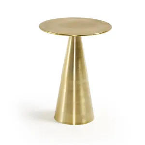 Rhet metal side table with gold finish, Ø 39 cm by Kave Home, a Side Table for sale on Style Sourcebook