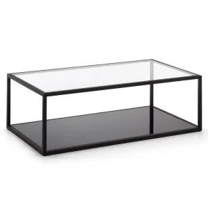 Blackhill black rectangular coffee table 110 x 60 cm by Kave Home, a Coffee Table for sale on Style Sourcebook
