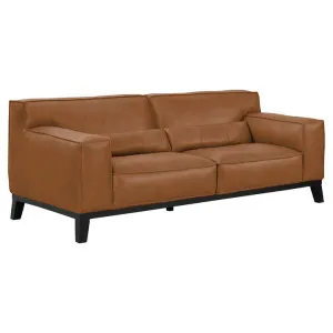 Hawthorne Italian Vintage Leather Sofa, 2.5 Seater, Tan by Woodland Furniture, a Sofas for sale on Style Sourcebook