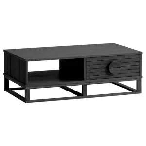 Nerox Wooden Coffee Table, 120cm, Black by Woodland Furniture, a Coffee Table for sale on Style Sourcebook