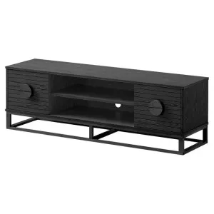 Nerox Wooden 2 Door TV Unit, 165cm, Black by Woodland Furniture, a Entertainment Units & TV Stands for sale on Style Sourcebook