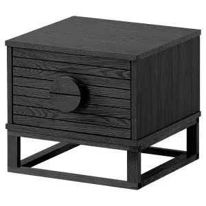Nerox Wooden Lamp Table, Black by Woodland Furniture, a Side Table for sale on Style Sourcebook
