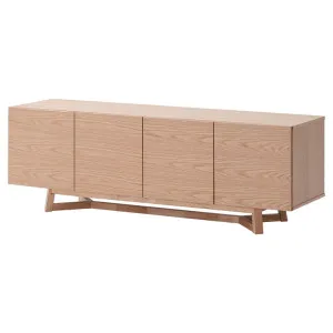 Heronvale Wooden 4 Drawer TV Unit, 210cm, Oak by Woodland Furniture, a Entertainment Units & TV Stands for sale on Style Sourcebook