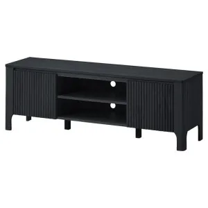 Eliana Wooden 2 Door TV Unit, 180cm, Black by Woodland Furniture, a Entertainment Units & TV Stands for sale on Style Sourcebook