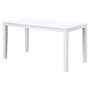 Winford Rubber Wood Timber Bar Table, 180cm, White by Woodland Furniture, a Bar Tables for sale on Style Sourcebook