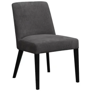 Millorn Fabric Dining Chair, Licorice / Black by Woodland Furniture, a Dining Chairs for sale on Style Sourcebook