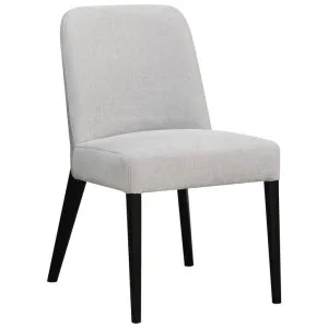 Marilo Fabric Dining Chair, Pearl / Black by Woodland Furniture, a Dining Chairs for sale on Style Sourcebook