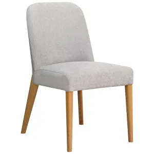 Marilo Fabric Dining Chair, Pearl / Oak by Woodland Furniture, a Dining Chairs for sale on Style Sourcebook