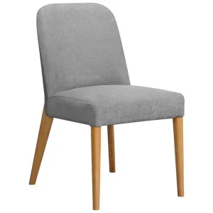 Marilo Fabric Dining Chair, Slate / Oak by Woodland Furniture, a Dining Chairs for sale on Style Sourcebook
