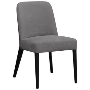 Marilo Fabric Dining Chair, Smoke / Black by Woodland Furniture, a Dining Chairs for sale on Style Sourcebook