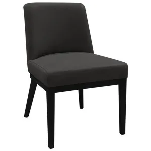 Duraplus Fabric Dining Chair, Charcoal / Black by Woodland Furniture, a Dining Chairs for sale on Style Sourcebook
