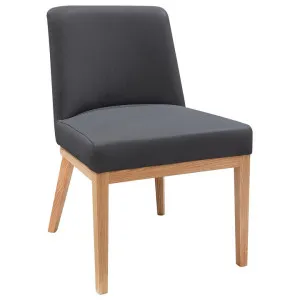 Duraplus Fabric Dining Chair, Licorice / Oak by Woodland Furniture, a Dining Chairs for sale on Style Sourcebook