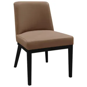 Duraplus Fabric Dining Chair, Latte / Black by Woodland Furniture, a Dining Chairs for sale on Style Sourcebook