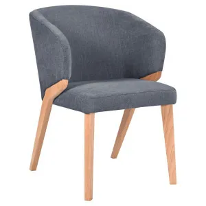 Allurelle Fabric Carver Dining Chair, Gey by Woodland Furniture, a Dining Chairs for sale on Style Sourcebook