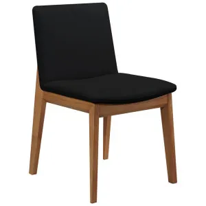 Caprius Leather Dining Chair, Black by Woodland Furniture, a Dining Chairs for sale on Style Sourcebook