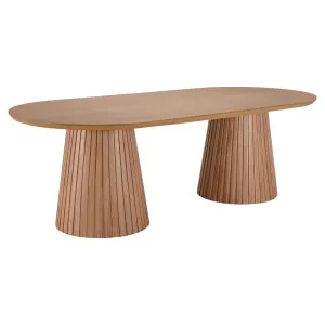 Zaya Wooden Oval Dining Table, 240cm, Oak by Woodland Furniture, a Dining Tables for sale on Style Sourcebook