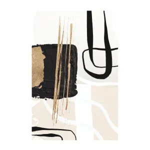 Abstract Black And Gold, Style A , By Sally Ann Moss by Gioia Wall Art, a Prints for sale on Style Sourcebook