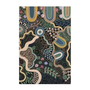 By The Waterhole , By Caitlyn Davies-Plummer by Gioia Wall Art, a Aboriginal Art for sale on Style Sourcebook