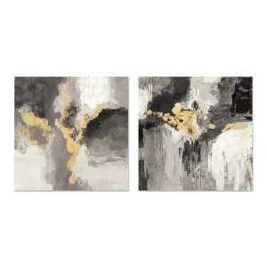 Deep Gold Abstract, Style A & B, Set Of 2 , By Silvia Vassileva by Gioia Wall Art, a Prints for sale on Style Sourcebook
