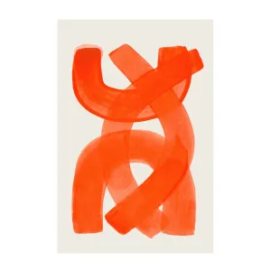 Orange Strokes , By Ejaaz Haniff by Gioia Wall Art, a Prints for sale on Style Sourcebook