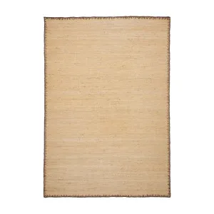 Sorina natural jute rug with brown border 200 x 300 cm by Kave Home, a Contemporary Rugs for sale on Style Sourcebook