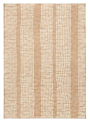 Joni Beige Cream Dot Pattern Pattern Washable Rug by Miss Amara, a Contemporary Rugs for sale on Style Sourcebook