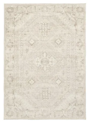 Lucille Cream and Beige Distressed Washable Rug by Miss Amara, a Persian Rugs for sale on Style Sourcebook