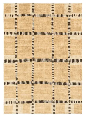 Bernice Brown Charcoal Tribal Pattern Washable Rug by Miss Amara, a Contemporary Rugs for sale on Style Sourcebook