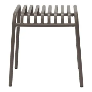 Helvetia Steel Outdoor Side Table, Cappuccino by Viterbo Modern Furniture, a Tables for sale on Style Sourcebook