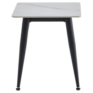 Spinea Ceramic Top Square Side Table, Snow White by Viterbo Modern Furniture, a Side Table for sale on Style Sourcebook