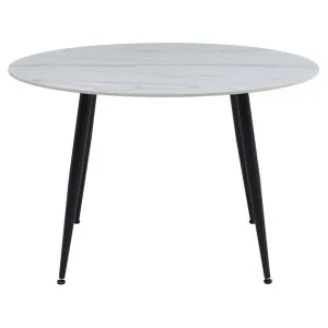 Albarea Ceramic Top Round Dining Table, 120cm, Matte Snow White by Viterbo Modern Furniture, a Dining Tables for sale on Style Sourcebook