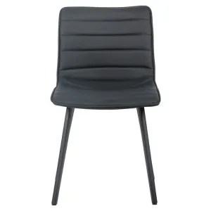 Nexus Faux Leather Dining Chair, Black by Viterbo Modern Furniture, a Dining Chairs for sale on Style Sourcebook