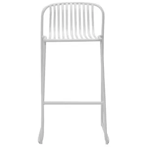 Helvetia Steel Outdoor Bar Chair, White by Viterbo Modern Furniture, a Outdoor Chairs for sale on Style Sourcebook