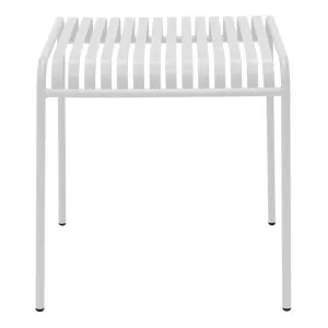 Helvetia Steel Square Outdoor Dining Table, 70cm, White by Viterbo Modern Furniture, a Tables for sale on Style Sourcebook
