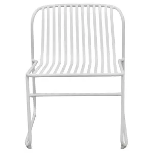 Helvetia Steel Outdoor Leisure Chair, White by Viterbo Modern Furniture, a Outdoor Chairs for sale on Style Sourcebook