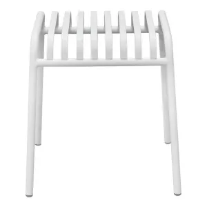 Helvetia Steel Outdoor Side Table, White by Viterbo Modern Furniture, a Tables for sale on Style Sourcebook
