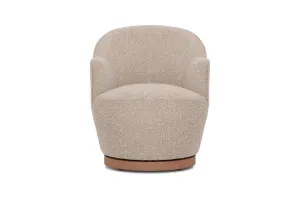 Chloe Accent Swivel Chair, Ally Linen, by Lounge Lovers by Lounge Lovers, a Chairs for sale on Style Sourcebook