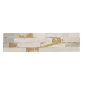 Stone Wall Slate Natural Product Bisque Structured Panel (Pkt5) by Beaumont Tiles, a Marble Look Tiles for sale on Style Sourcebook