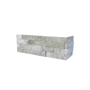 Stone Wall Quartz Natural Product White Structured Corner (Pkt5) by Beaumont Tiles, a Marble Look Tiles for sale on Style Sourcebook