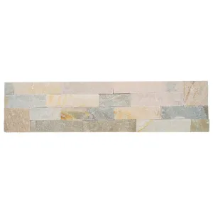 Stone Wall Slate Natural Product Oyster Yellow Structured Panel (Pkt5) by Beaumont Tiles, a Marble Look Tiles for sale on Style Sourcebook