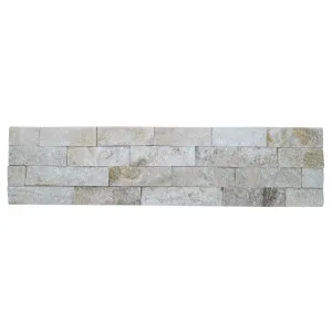 Stone Wall Quartz Natural Product White Structured Panel (Pkt5) by Beaumont Tiles, a Marble Look Tiles for sale on Style Sourcebook