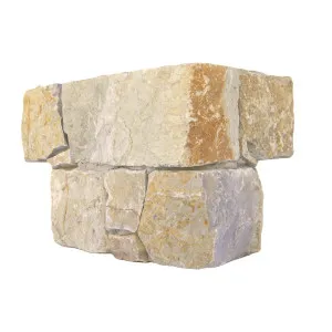 Drystone Limestone Natural Product Gold Structured Corner (Pkt2) by Beaumont Tiles, a Marble Look Tiles for sale on Style Sourcebook